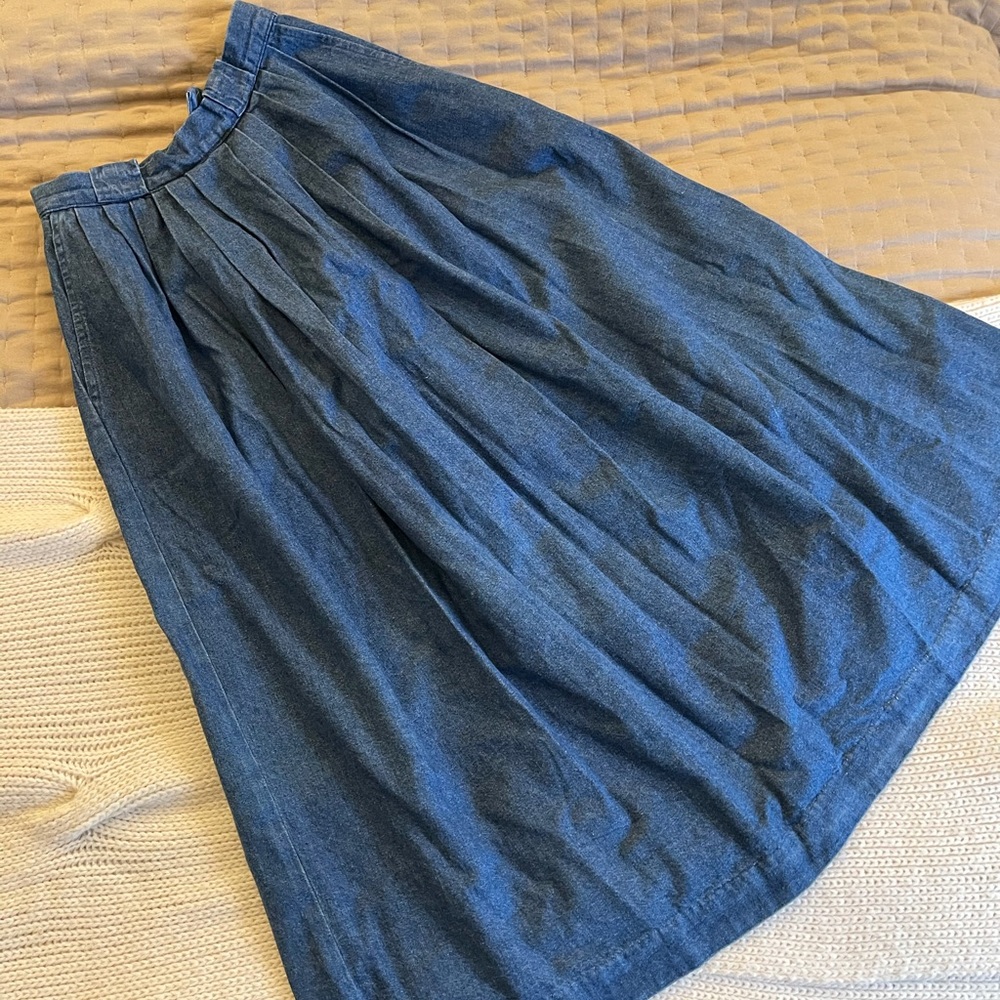 Eddie Bauer Denim high waisted maxi skirt